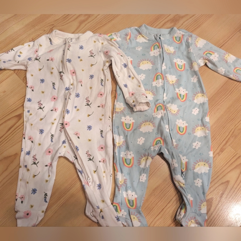 Two Old Navy Baby Sleepers